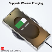 DIGITAL STAR  Back Cover Soft Case for Samsung Galaxy S25 Ultra 5G | Best Camera Protection | Inbuilt Dust Plugs & Anti-Slip Grip | Ultra Clear Slim Cover for Samsung S25 Ultra (Silicone, Transparent)