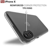 DIGITAL STAR iPhone X/XS Clear Case Compaqtible with | Soft Flexible Slim-Fit | Full Body 360 Protection Shock Proof TPU Back Cover (Transparent)