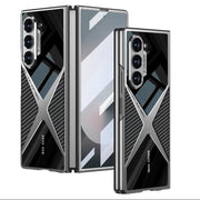 DIGITAL STAR Back Cover Case for Samsung Galaxy Z Fold5 Shockproof Protective Polished Guard Business Leather Case