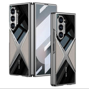 DIGITAL STAR Back Cover Case for Samsung Galaxy Z Fold5 Shockproof Protective Polished Guard Business Leather Case