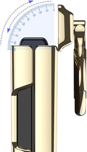 DIGITAL STAR Luxury Leather Case for Samsung Galaxy Z Flip6 | Stylish Lightweight Cover with Finger Ring Holder & Built-in Screen Protector | Shockproof Full Body Flip6 Leather Case