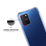 DIGITAL STAR Transparent Crystal Clear Shockproof TPU Back Cover Case for Samsung Galaxy S10 Lite