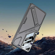 DIGITAL STAR Back Cover Case Compatible with Samsung Galaxy S25 Ultra Kickstand Shockproof Protective