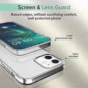 DIGITAL STAR Clear Cover Compatible with iPhone 12/12 Pro Soft (Transparent) | Shock Proof Scratch-Resistance Design & Camera Protection | Premium Slim Back Cover for iPhone 12/12 Pro |