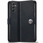 DIGITAL STAR Genuine Leather Finish Flip Back Cover Case for Samsung Galaxy A54 5G