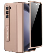 DIGITAL STAR for Samsung Galaxy Z Fold 5 Case with Privacy Screen Protector, Built-in Adjustable Kickstand & Magnetic Hinge Protection All-Inclusive Protective Case for Galaxy Z Fold 5 5G