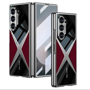 DIGITAL STAR  Back Cover Case for Samsung Galaxy Z Fold6 Shockproof Protective Polished Guard Business Leather Case