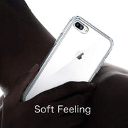 DIGITAL STAR Soft & Flexible Back Cover Compatible With Apple iPhone 8 Plus and Apple iPhone 7 Plus (Transparent)