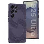 DIGITAL STAR Thin Fit Plating Leather Case Compatible with Samsung Galaxy S25 Ultra – Slim Shockproof Cover with Electroplated Frame & Camera Protection