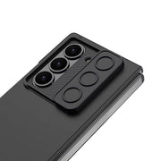 DIGITAL STAR  Ultra Hybrid Premium Leather Case for Samsung Galaxy Z Fold 6 Case with (Slide Camera Cover) Protection & (Screen Protector),Shockproof for Galaxy Z Fold 6 Phone Case