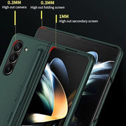 DIGITAL STAR Samsung Galaxy Z Fold 6 Hard PC Matte Finish Removable S-Pen Slot & Kickstand Case