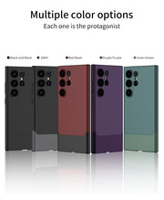 DIGITAL STAR Samsung Galaxy S24  Ultra   Duo Tone Shockproof 360 Full Protection Frosted Design Case