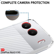 DIGITAL STAR Back Cover Soft Case Compatible with OnePlus Nord 4 5G Clear Slim Transparent