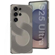 DIGITAL STAR Thin Fit Plating Leather Case Compatible with Samsung Galaxy S25 Ultra – Slim Shockproof Cover with Electroplated Frame & Camera Protection