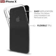 DIGITAL STAR iPhone X/XS Clear Case Compaqtible with | Soft Flexible Slim-Fit | Full Body 360 Protection Shock Proof TPU Back Cover (Transparent)