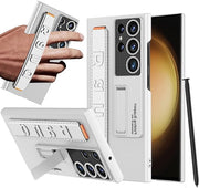 Digital star  Samsung Galaxy S24 Ultra Case with Strap & Kickstand, Ultra Slim & Shockproof Hard PC Cover with Protective Wristband Phone Back Case with Stand