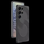 DIGITAL STAR Thin Fit Plating Leather Case Compatible with Samsung Galaxy S25 Ultra – Slim Shockproof Cover with Electroplated Frame & Camera Protection