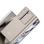 DIGITAL STAR  Ultra Hybrid Premium Leather Case for Samsung Galaxy Z Fold 6 Case with (Slide Camera Cover) Protection & (Screen Protector),Shockproof for Galaxy Z Fold 6 Phone Case