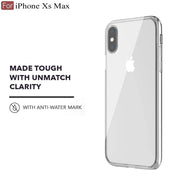 DIGITAL STAR Crystal Clear Back Case Cover Compatible with iPhone Xs MAX | Shockproof Design  Camera Protection Bump Hard Clear Back  Bumper Case Cover for iPhone XS MAX