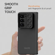DIGITAL STAR  Ultra Hybrid Premium Leather Case for Samsung Galaxy Z Fold 6 Case with (Slide Camera Cover) Protection & (Screen Protector),Shockproof for Galaxy Z Fold 6 Phone Case
