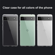 DIGITAL STAR Transparent Soft Silicone TPU Back Cover Compatible for Google Pixel 6a / Google Pixel 6a