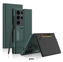 DIGITAL STAR  CASE FOR Samsung Galaxy S24 Ultra GKK Clamshell Leather Flip Wallet Case Cover