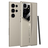 Samsung Galaxy S24 Ultra Luxury Blade Design PC Shockproof Case - Gold