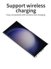 DIGITAL STAR  Slim Matte Case Cover with Kick Stand for Samsung Galaxy S24 Ultra 5G - (Polycarbonate)