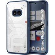 DIGITAL STAR Protection Bump | Hard Back Cover for Nothing Phone 2A (PC & TPU, Smoked Matte Back,