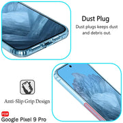 DIGITAL STAR  Google Pixel 9 Pro Ultra Clear Slim Back Cover Transparent