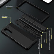 DIGITAL STAR Samsung Galaxy Z Fold 6 Hard PC Matte Finish Removable S-Pen Slot & Kickstand Case