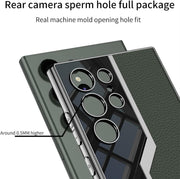 DIGITAL STAR Leather Anti-Fall Protective Phone Case for Samsung Galaxy S23 Ultra