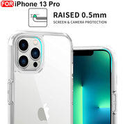 DIGITAL STAR Cover Compatible with iPhone 13 Pro Clear Case | Soft Flexible Slim-Fit Full Body 360 Protection Shock Proof TPU Back Cover (Transparent)