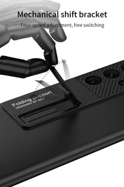 DIGITAL STAR  Thin Stand Case for Samsung Galaxy S24 Ultra   5G, Matte Finish with kickstand & Shockproo