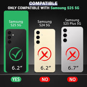 DIGITAL STAR Back Cover Soft Case Compatible with Samsung Galaxy S25 5G | Best Camera Protection | Inbuilt Dust Plugs & Anti-Slip Grip | Ultra Clear Slim Back Cover Silicone, Transparent