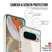 DIGITAL STAR Ultra-Hybrid Crystal Clear Google Pixel 9 Transparent Cover