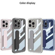 DIGITAL STAR Ultra Hybrid Premium Case for iPhone 16 Case with Adjustable Wristband Strap Plating, Raised Corners Bumper Shockproof Slim Fit