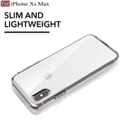 DIGITAL STAR Crystal Clear Back Case Cover Compatible with iPhone Xs MAX | Shockproof Design  Camera Protection Bump Hard Clear Back  Bumper Case Cover for iPhone XS MAX
