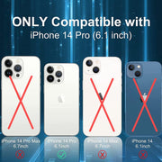 DIGITAL STAR Case Compatible with iPhone 14 Pro Case Clear Transparent Shockproof Protective Phone Soft Silicone Slim Cover for iPhone 14 Pro Transparent