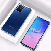 DIGITAL STAR Transparent Crystal Clear Shockproof TPU Back Cover Case for Samsung Galaxy S10 Lite