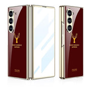 DIGITAL STAR Samsung Galaxy Z Fold 6 Deer Pattern Glass Case