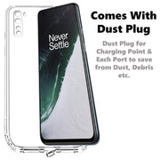 DIGITAL STAR Back Cover Soft Case Compatible with OnePlus Nord /1+Z Clear Slim Back Cover Silicone, Transparent