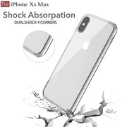 DIGITAL STAR Crystal Clear Back Case Cover Compatible with iPhone Xs MAX | Shockproof Design  Camera Protection Bump Hard Clear Back  Bumper Case Cover for iPhone XS MAX