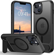 Digital star Matte Back Cover Case Compatible with Stand Magnatic for iPhone 15 Plus