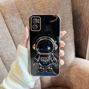 DIGITAL STAR Back Cover Case for OnePlus Nord CE 2 Soft Flexible TPU Shockproof Protective Luxurious Astronaut Bracket Case