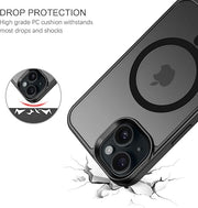 Digital star Matte Back Cover Case Compatible with Stand Magnatic for iPhone 15 Plus