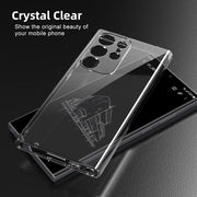 DIGITAL STAR Silicone Samsung Back Cover Case, Scratch Resistant Protective Crystal Clear Transparent Shock Proof Bumper Back Cover Case Compatible with Samsung Galaxy S24 Ultra 5G-Transparent