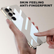 DIGITAL STAR Case for Samsung Galaxy S25 Ultra, Luxury Electroplated Phone Case Camera Protection Non Yellowing Soft Cover S25 Ultra