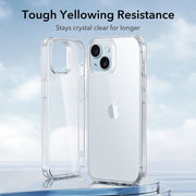 DIGITAL STAR Case Compatible with iPhone 15 Plus Silicone Case Clear Transparent Shockproof Scratch Resistant Protective Phone Soft Silicone Slim Cover for iPhone 15 Plus (Transparent)