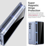 DIGITAL STAR for Samsung Galaxy Z Fold 5 Case with Privacy Screen Protector, Built-in Adjustable Kickstand & Magnetic Hinge Protection All-Inclusive Protective Case for Galaxy Z Fold 5 5G